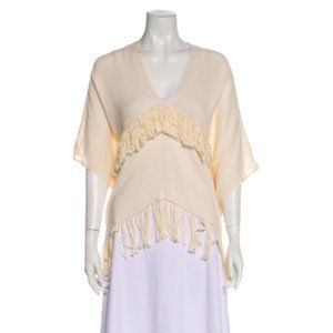 Apiece Apart Fringe Poncho One Size